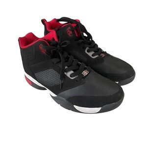 FUBU Men's Zone Basketball High-top Sneakers Comfort Lace-up Sneakers Black 10